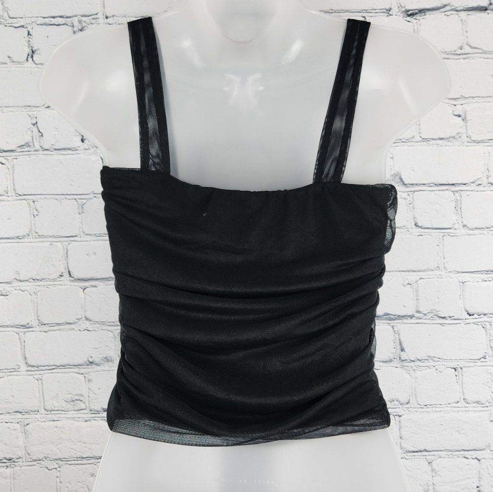NWT Antistar Size M Crop Tank With Mesh Overlay - Picture 5 of 5